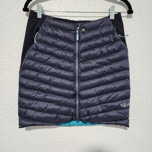Women's Rab Microlight Down Insulated Puffer Quilted Skirt XS Layering Piece